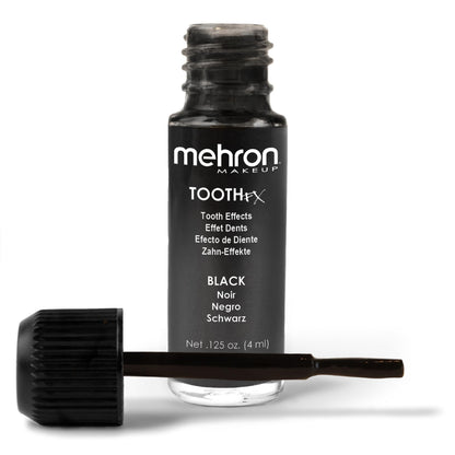 Mehron Makeup Tooth FX - BLACK, Temporary Special FX Tooth Paint