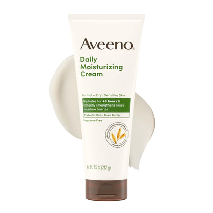 Aveeno Daily Moisturizing Cream, Fragrance-Free, 7.5 oz