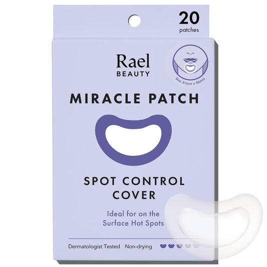 Rael Miracle Spot Control Cover Hydrocolloid Strips Pimple Patches (20 Ct)