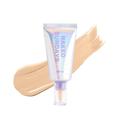 Naked Sundays BeautyScreen Peptide Foundation Tint SPF50, 2.5 Light Neutral