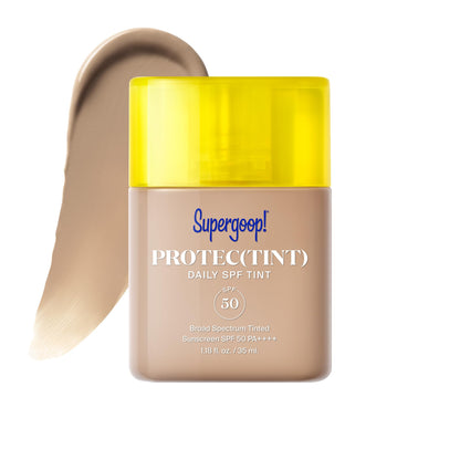 Supergoop! Protec(tint) Daily Skin Tint SPF 50 - 24N - Light, Buildable Coverage for Immediately Smooth, Even-Looking Skin - Natural Finish