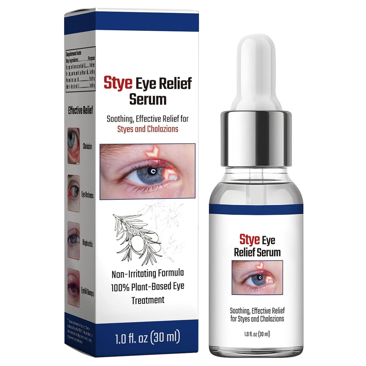 Stye Eye Treatment, Natural Non-Irritating Formula Eyelid Relief 30ml(1PCS)