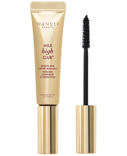 Wander Beauty Women's Mile High Club Volume and Length Mascara, Jet Black, One Size