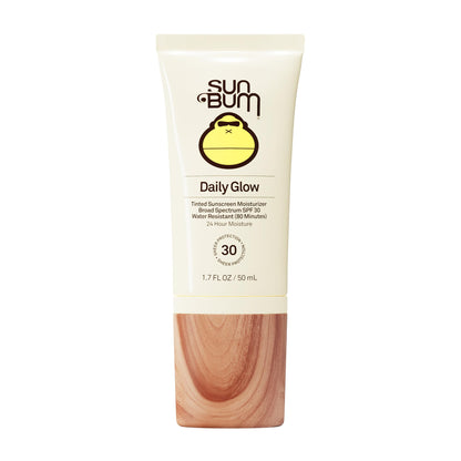 Sun Bum SPF 30 Daily Glow Tinted Face Sunscreen Lotion- Travel Size, 1.7 oz