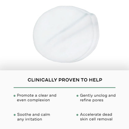 Replenix Gly-Sal Clarifying Acne Pads, 60 Count, Medical-Grade 10% Glycolic Acid & 2% Salicylic Acid Exfoliating Pads for Acne-Prone Skin, Help Clear Blemishes & Refine Pores, Non-Oily