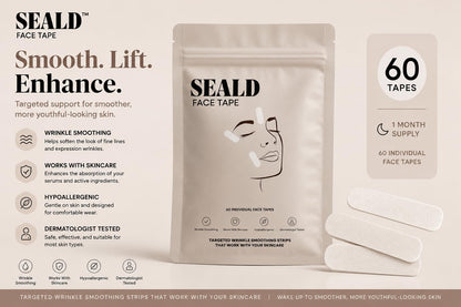 SEALD™ Face Tape Smoothing Strips For Wrinkle Smoothing, 60 strips