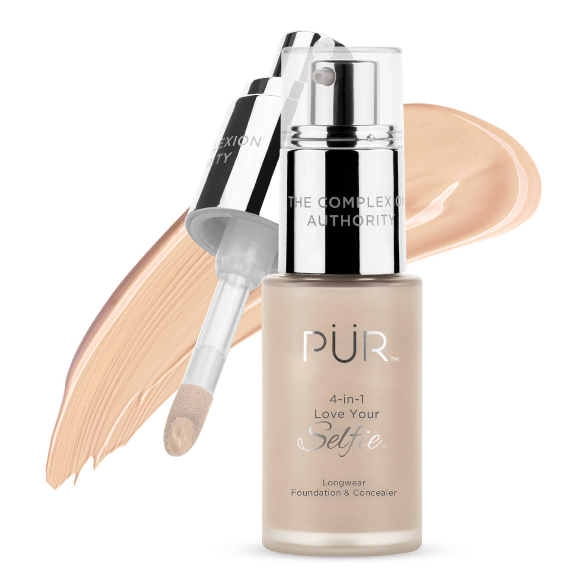PÜR Love Your Selfie 4-in-1 Foundation & Concealer, Full Coverage, Longwear