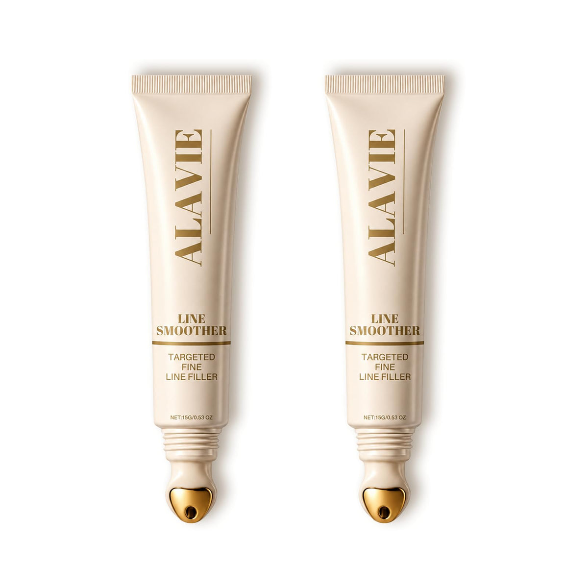 Line Smoother Fine Line Blurring Primer with Vitamin C Niacinamide & Hyaluronic Acid, Instant Line Smoothing Makeup Base for Fine Lines, Pores & Uneven Texture, Lightweight Twist-Up Design（2pcs）