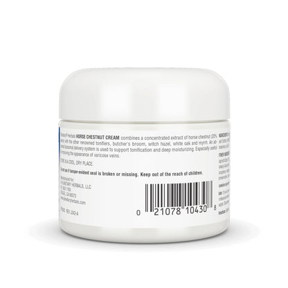 Planetary Herbals Horse Chestnut Cream - Tonifier for Tissues and Vein Appearance - 2 oz