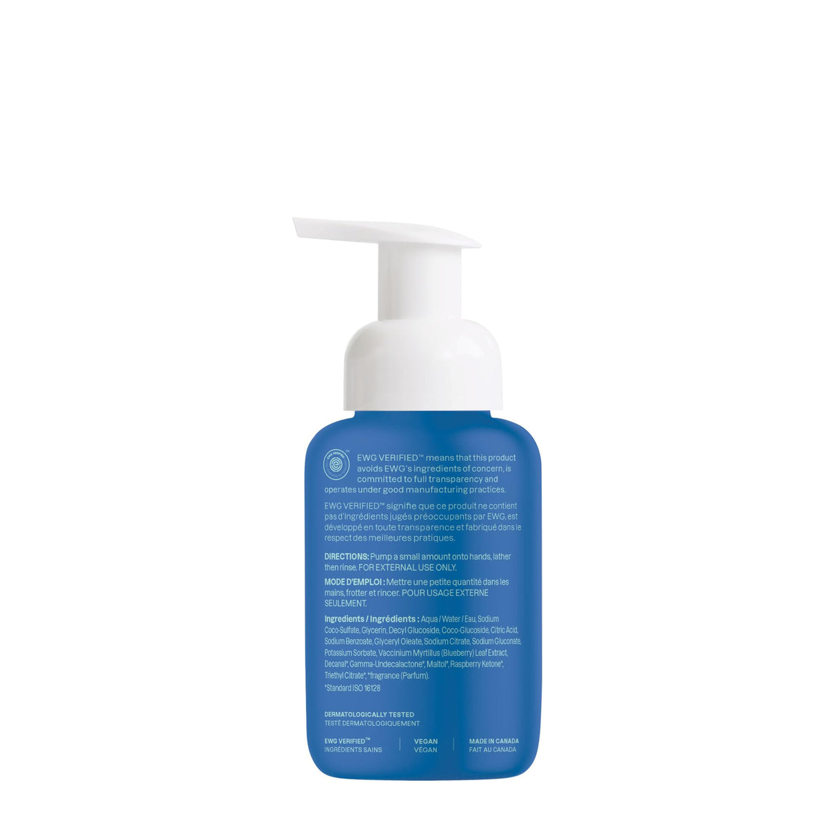 ATTITUDE Foaming Hand Soap for Kids, EWG Verified, Blueberry, 10 oz