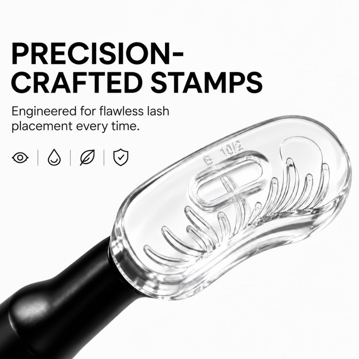 3‑in‑1 Eyeliner & Lower Lash Stamp Kit with Beauty Mark Stamp, Waterproof Smudge‑Proof Dual-Color Ink Eye Makeup Tool for Beginners, With Portable Case