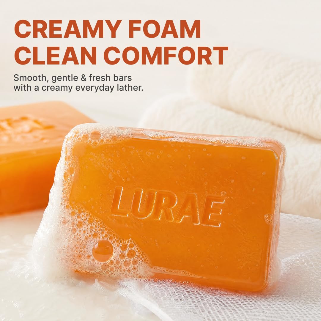 Lurae Persimmon Soap for Old People Smell, Body Odor Eliminator Bar, 2 Pack