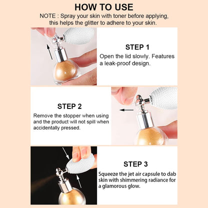Champagne Highlighter Spray for Face and Body, High Gloss Makeup, #2