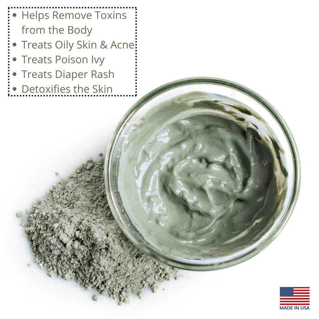 SMART SOLUTIONS Calcium Bentonite Clay, 2 lb Pure Indian Healing Clay