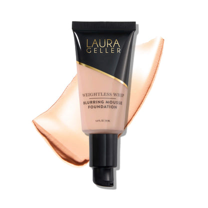 LAURA GELLER Weightless Whip Mousse Foundation, Buildable - Porcelain