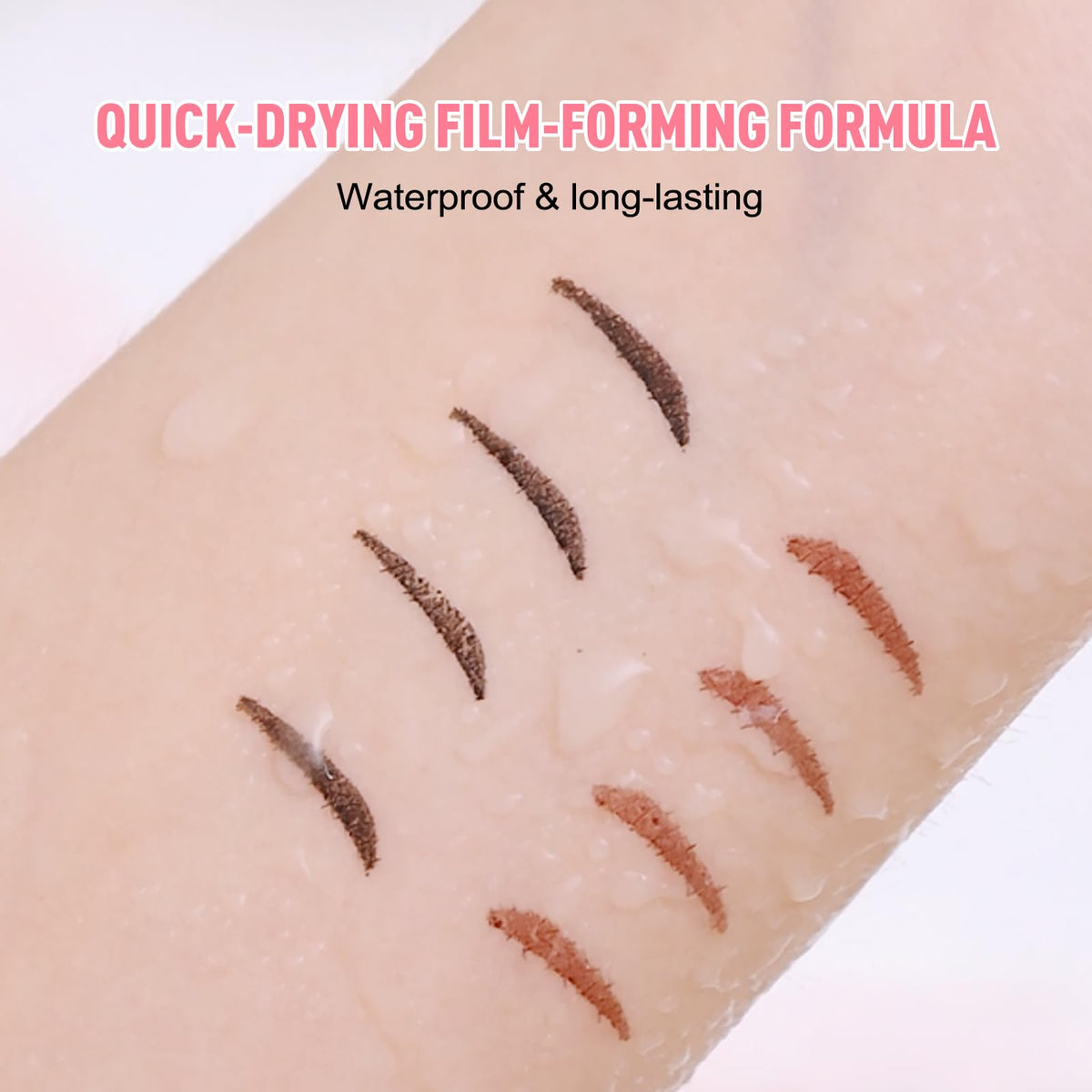 BIFCVFRT Winged Eyeliner Stamp Pen, Waterproof Smudge Proof, Wingliner Cat Eye Pencils with Rotating Foldable Design, Black for Beginners