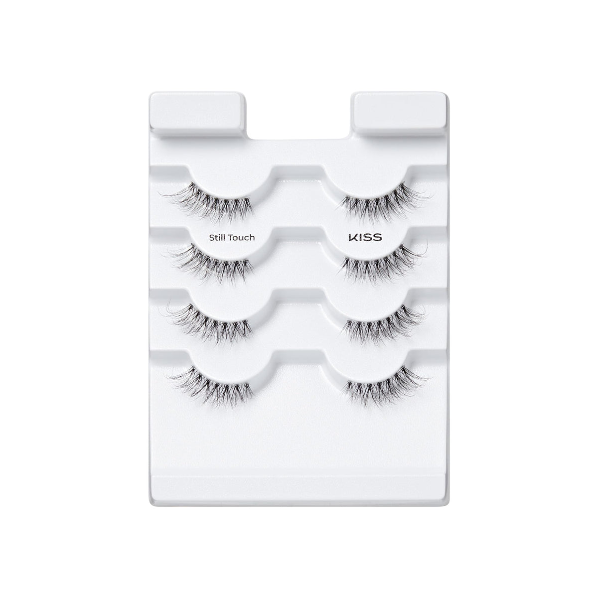 Kiss My Lash But Better, False Eyelashes, 'Still Touch', 7mm-15mm, Includes 4 Pairs Strip Lashes, Easy to Apply, Reusable Lash Clusters