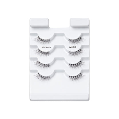 Kiss My Lash But Better, False Eyelashes, 'Still Touch', 7mm-15mm, Includes 4 Pairs Strip Lashes, Easy to Apply, Reusable Lash Clusters