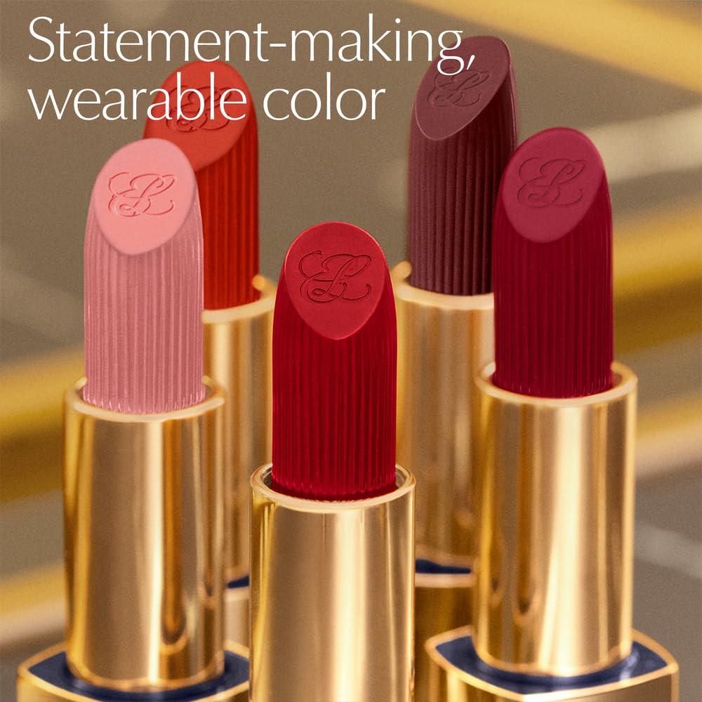 Estée Lauder Pure Color Long Lasting Cream Lipstick for Women with Cream Finish | Plumping & Nourishing 0.12 Ounce, 561 Intense Nude