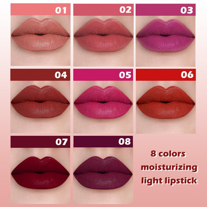 IATMOMOD Maroon Red Matte Lipstick for Women Mature, Long Lasting Waterproof Transfer-Proof Vegan Lip Bar, 24 Hours Moisturizing Natural Lip Stain, All-Day Lip Color M07#