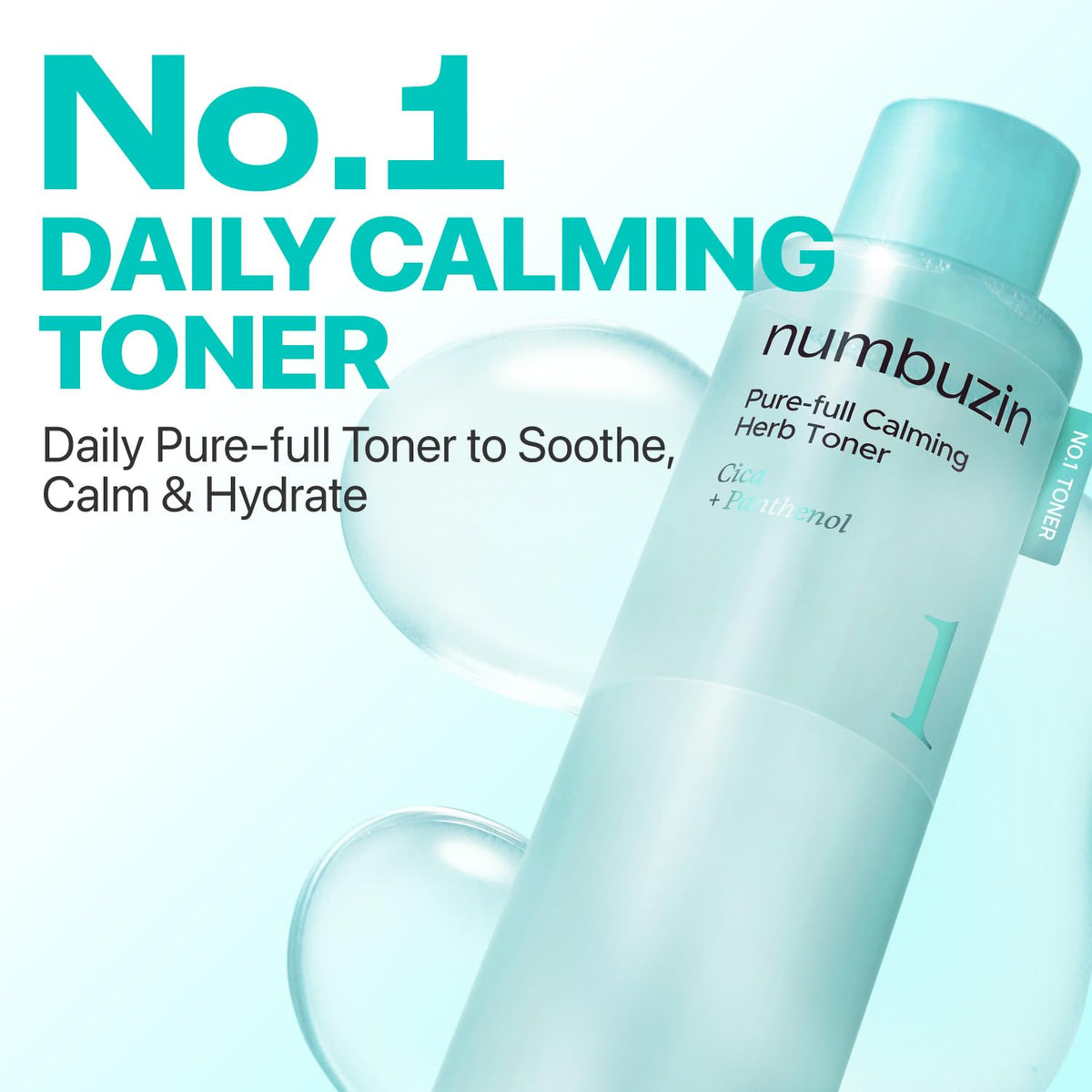 numbuzin No.1 Toner, Pure-Full Calming Herb Toner 10.14 fl. oz.
