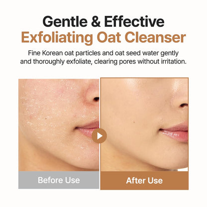 PURITO Oat Exfoliating Cleanser for Sensitive Skin, 5.07 fl.oz