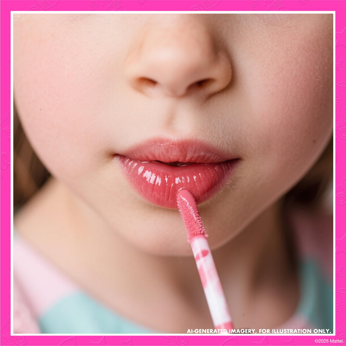 Barbie Lip Gloss Set, 7-Piece Plant-Based, Ages 3+