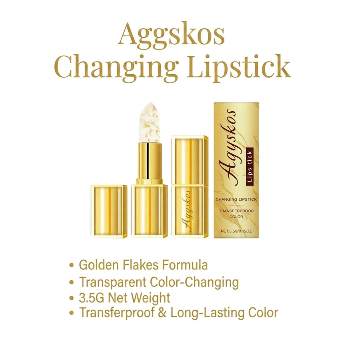 AGYSKOS Kivora Lipstick for Mature Lips, pH Color Changing Lip Tint, 2 Pack