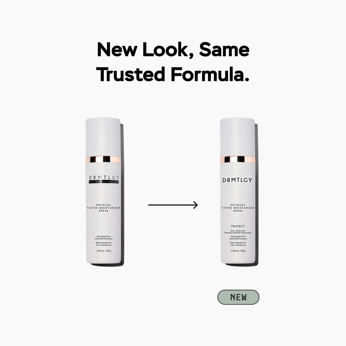 DRMTLGY Physical Tinted Moisturizer SPF 44 | Mineral Tinted Sunscreen
