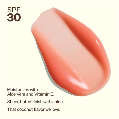 Sun Bum SPF 30 Coconut Sunscreen Lip Balm, Sunset Cove Tinted - 0.5 oz