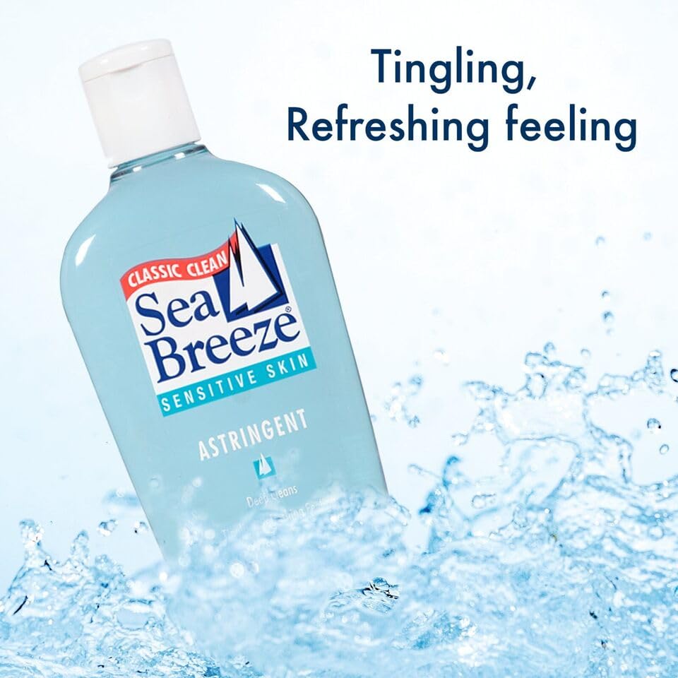 Seabreeze Deep Cleaning Facial Astringent for Sensitive Skin, 10 Fluid Ounce (Pack of 3) (SE03052WM)