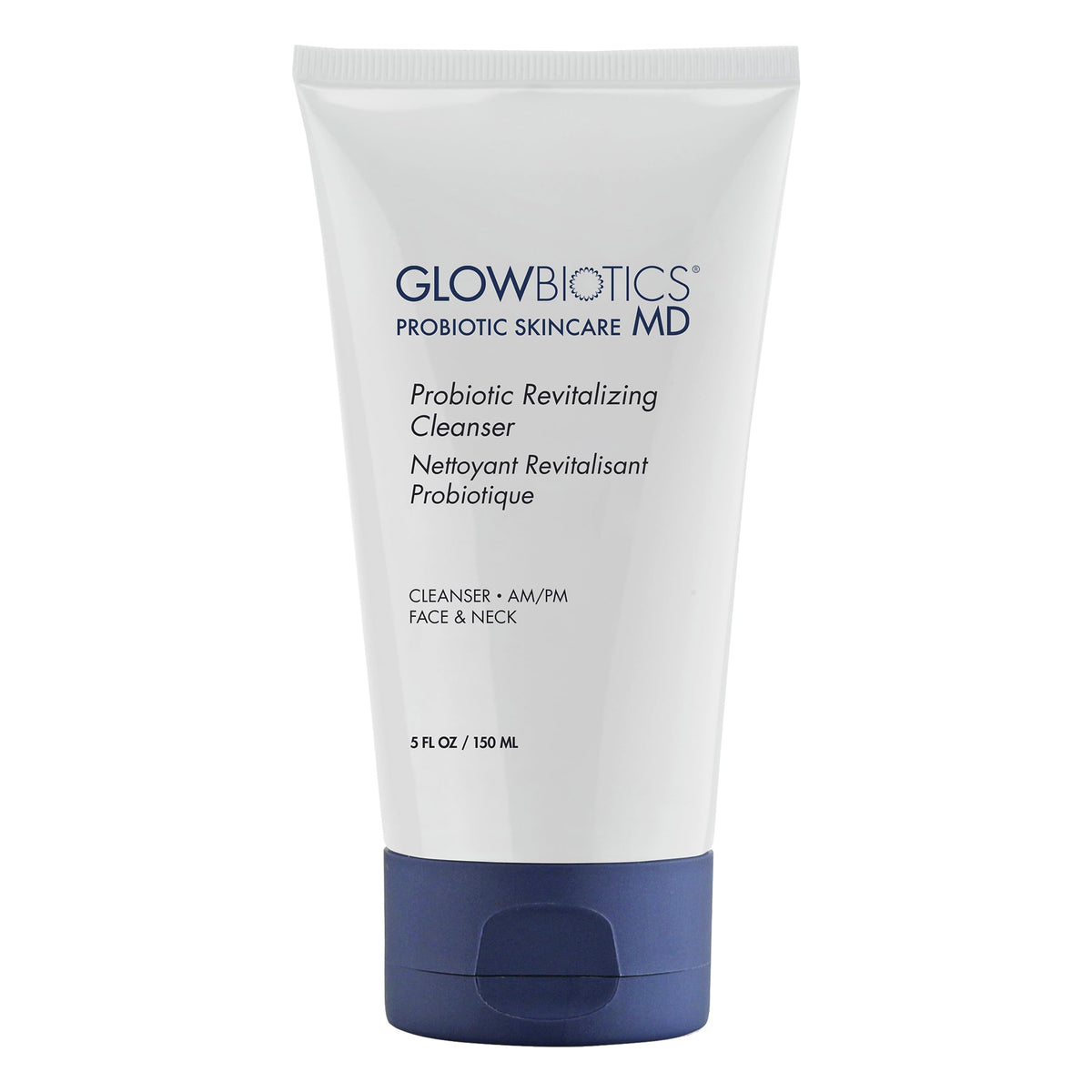 Glowbiotics Probiotic Revitalizing Cleanser - Anti-Aging Face Wash with Peptides - 5 oz - Hydrating Gel for Hormonal, Dry & Mature Skin
