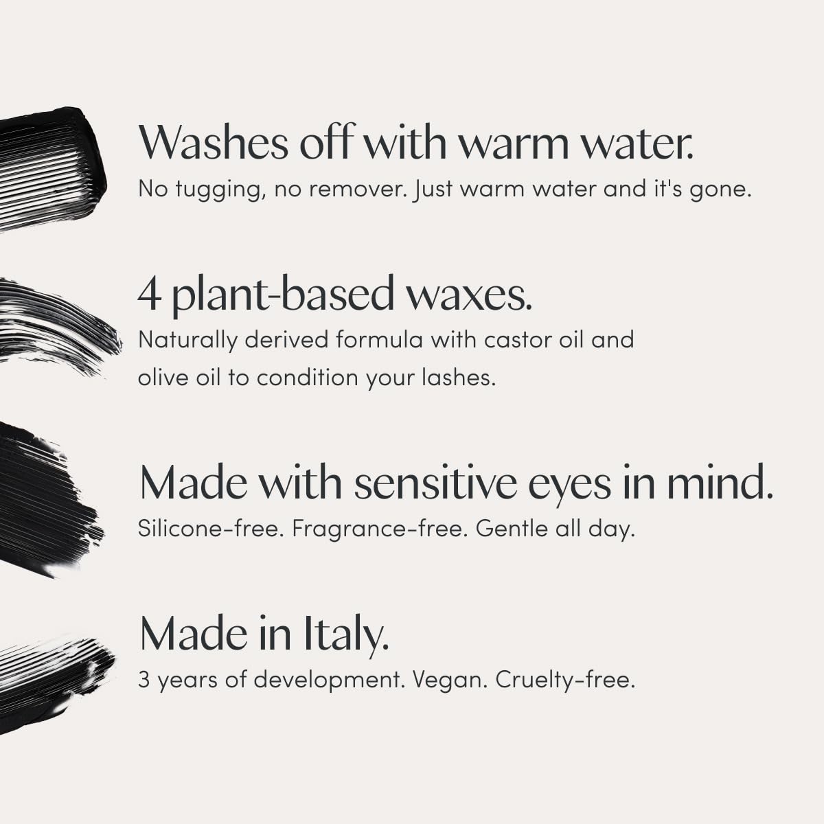 Ravie Beauty Effortless Lash Classic Curve Mascara (Black) - Lengthening and Volumizing Mascara, Smudge Proof, Flake Free, Buildable, Long Lasting, Washes Off with Warm Water