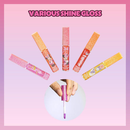 Minnie Mouse Lip Gloss Set, 12-Piece Plant-Based, Ages 3+