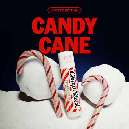 ChapStick Candy Cane Flavored Lip Balm Sticks, Holiday Gift Set, 4-Pack