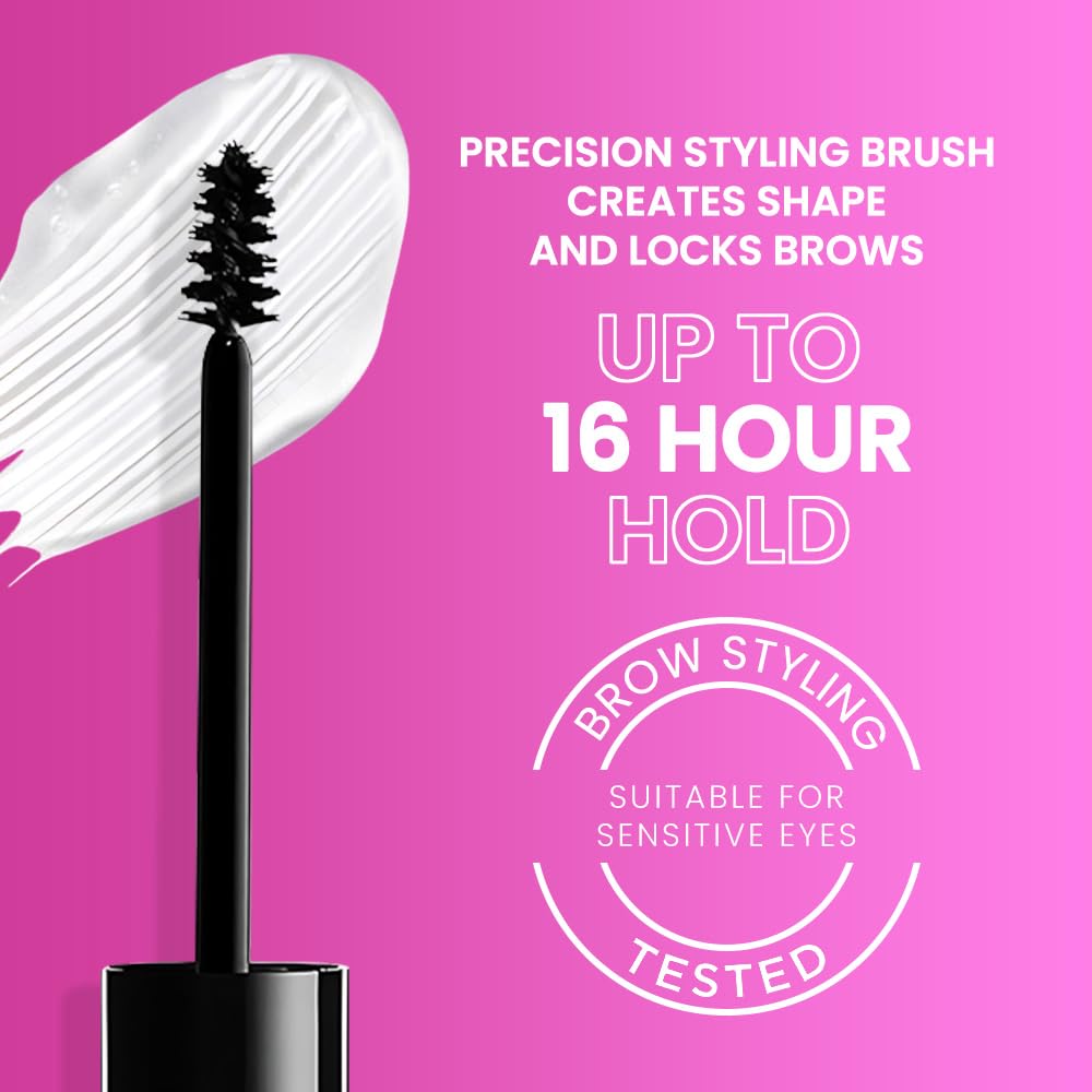 Kaely PROFESSIONAL MAKEUP Brow Glue, Clear Eyebrow Gel, Eyebrow Mascara Waterproof, gel para cejas a prueba de agua, Vegan & Cruelty-Free, 1Pcs-01 Transparent