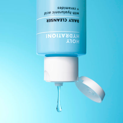 e.l.f. SKIN Holy Hydration! Daily Cleanser Mini, Face Cleanser For Washing Away Excess Oil, Impurities & Makeup, Made With Hyaluronic Acid, Vegan & Cruelty-Free