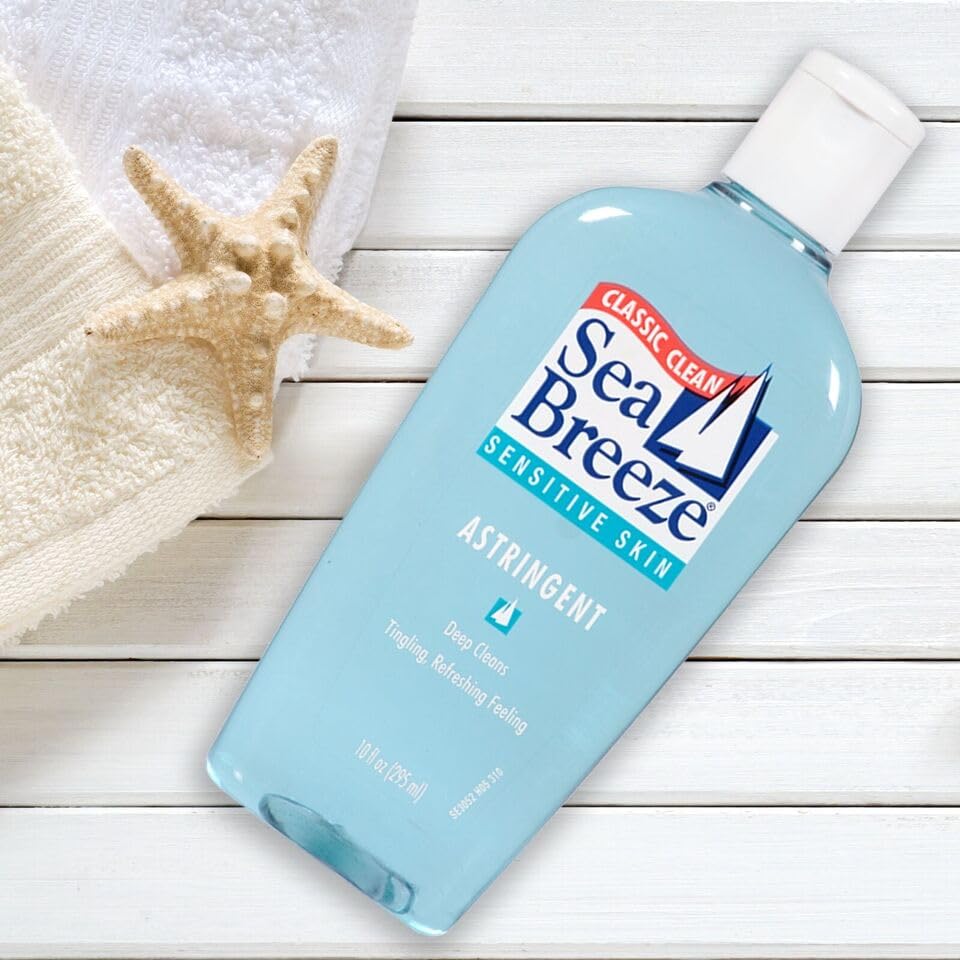 Seabreeze Deep Cleaning Facial Astringent for Sensitive Skin, 10 Fluid Ounce (Pack of 3) (SE03052WM)
