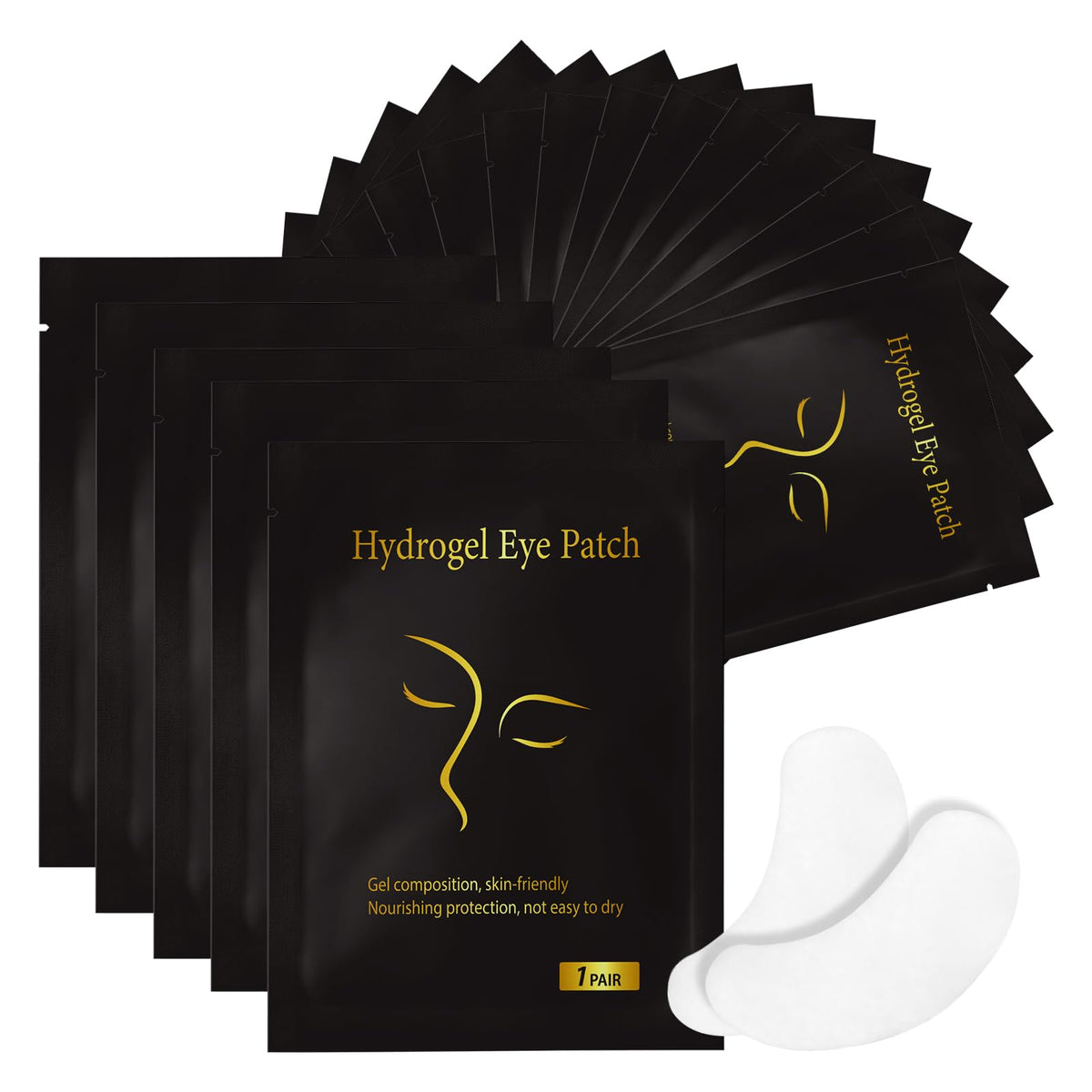 120 Pairs Hydrogel Under Eye Patches for Eyelash Extensions