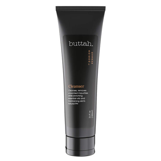 Buttah Skin Facial Gel Cleanser 3.4oz - Gentle & Clarifying Face Wash - Oil & Dirt Extracting Wash - Daily Cleansing - Face Wash for Melanin Rich Skin - Black Founded
