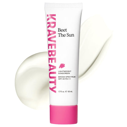 KraveBeauty Beet The Sun SPF 40 PA+++ Sunscreen for Sensitive Skin, 50 mL