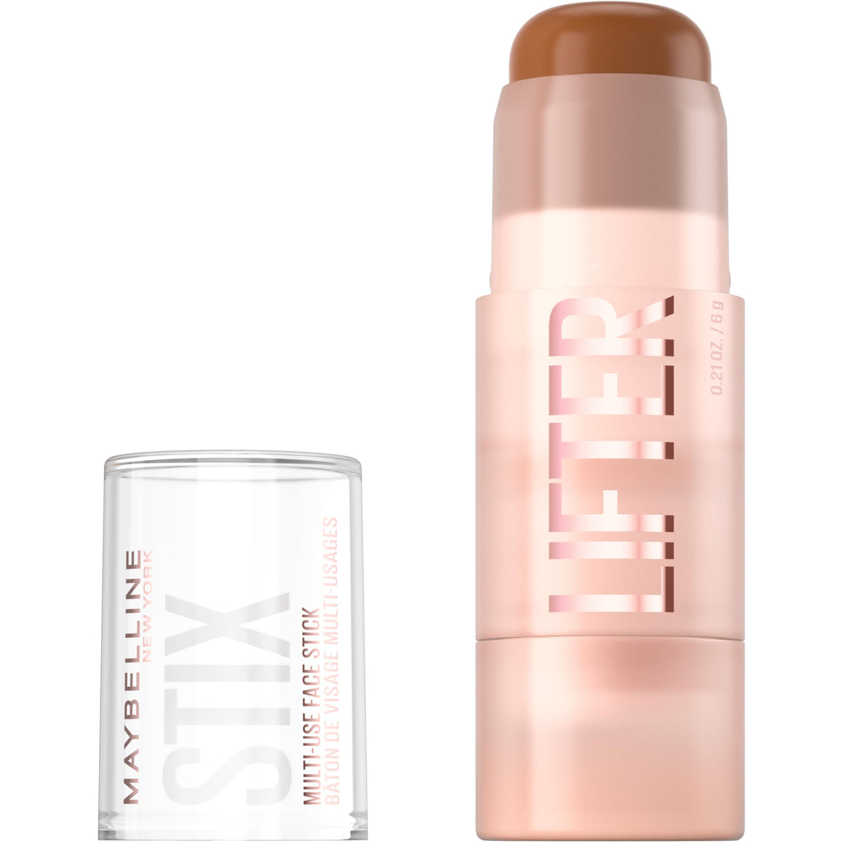 Maybelline Lifter Stix Multi-Use Face Stick - Contour, Bronzer, Concealer and Foundation Stick, All-In-One Creamy Face Makeup with Cranberry Seed Oil, 70, 1 Count