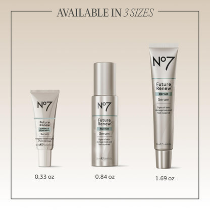 No7 Future Renew Damage Reversal Anti Aging Face Serum, 0.84 Fl Oz