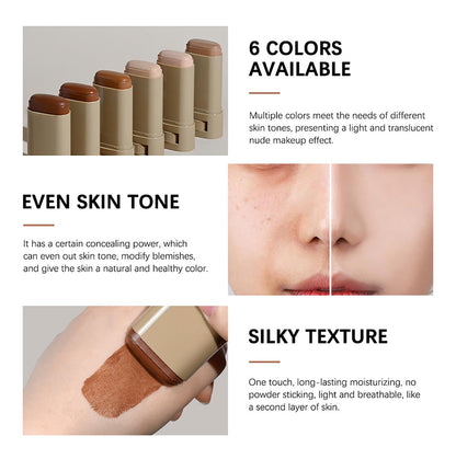 Covebalm Beauty Skin Tint for Black Women, Covebalm Foundation Stick, Serum Boosted Skin Tint Balm, Tinted Moisturizer for Face (# 03)