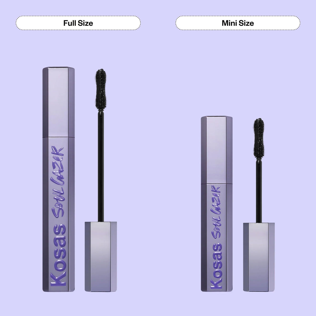 Kosas Soulgazer Mascara – Lengthening & Volumizing Lash Mascara, Smudge-Resistant Eye Makeup with Peptide Serum, Natural Defined Lashes (0.4 fl oz)
