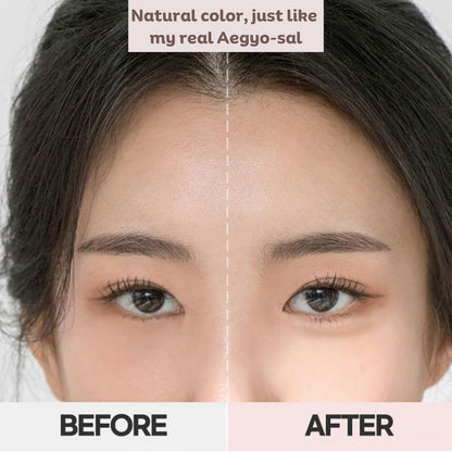 Produco [thebom] AegyoSal Eyeliner Under-Eye Enhancing Pencil Highlighter Eye Makeup (2set) (Volume Beige + Shadow Brown)