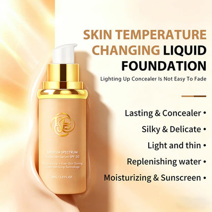 Color Changing Foundation, Foundation 4 in 1, 30g
