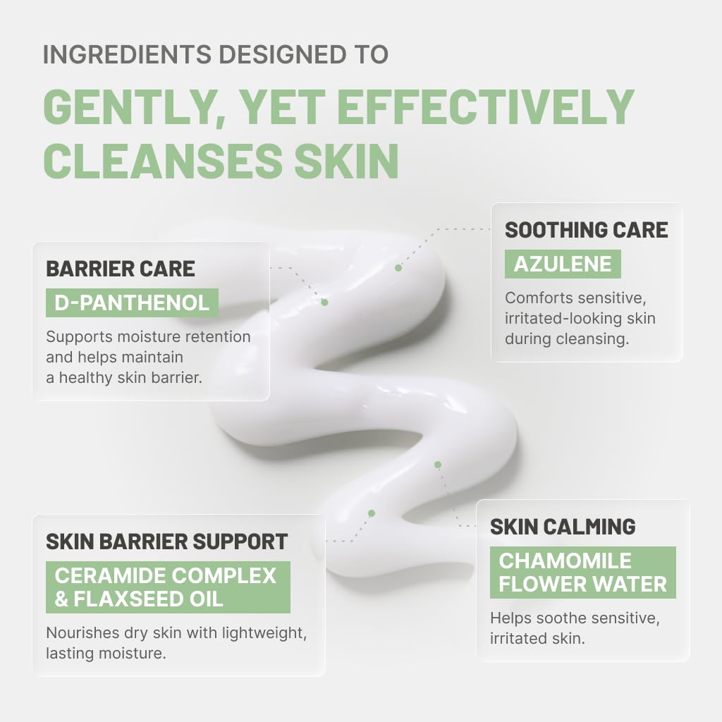 JUMISO D-Panthenol Cleansing Milk, Makeup Remover for Sensitive skin
