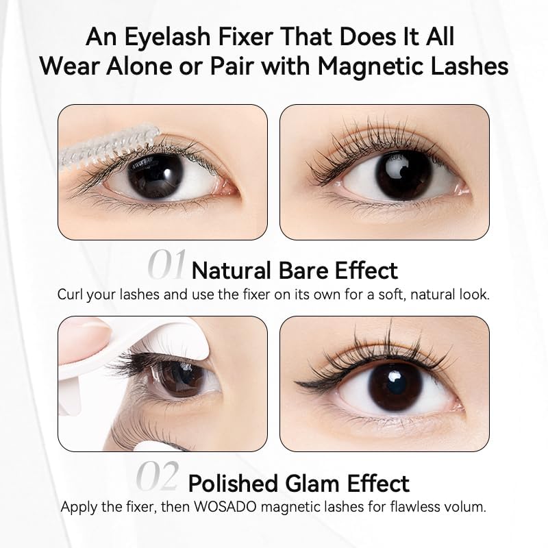 WOSADO Magnetic Eyelashes Fixer 2g Luxe, Non-Irritating, Lightweight, Long-Lasting, Specially Designed for WOSADO Magnetic Lashes, Strong Hold