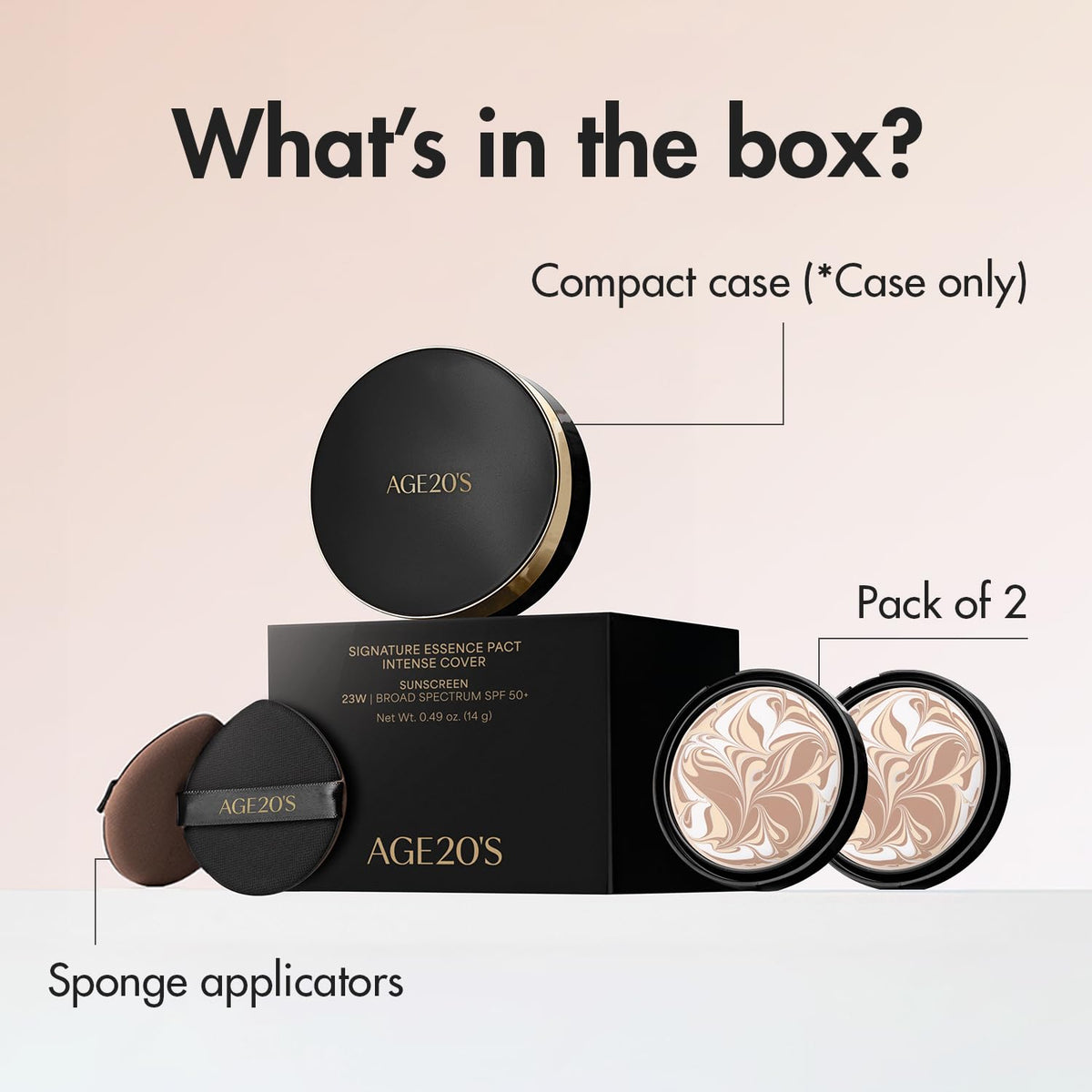 AGE20'S Signature Essence Pact | Pack of 2 | 17N IVORY